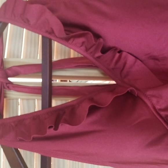 Burgundy Bathing Suit - Picture 2 of 4